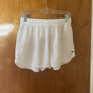 Gymshark White Athletic Shorts